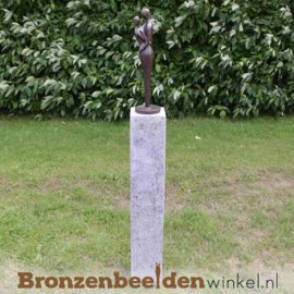 Bronzen koppel tuinbeeld BBW0636br