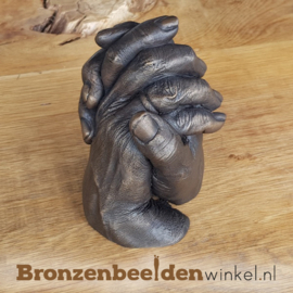 BRONZEN GEVOUWEN HANDEN OP MAAT