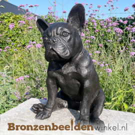 Hond beeld Franse Buldog in brons BBW1412br