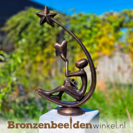 Beeld voor in de tuin "Kusjes naar de hemel" - XL versie BBW01br43XL