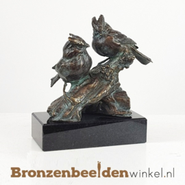 Twee vogelbeeldjes "De Kuifmeesjes" BBWR89056os