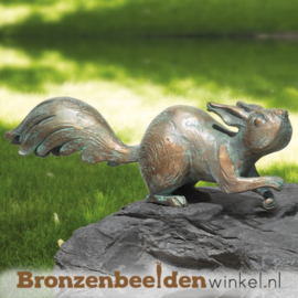 Bronzen eekhoorn beeld BBW37036