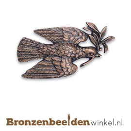 Bronzen vredesduif beeld BBW09070