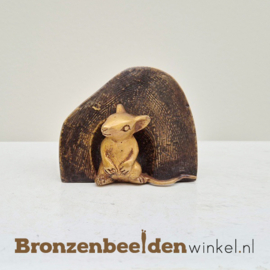 Wanddecoratie van twee muizen beeldjes BBW01br105-01br106