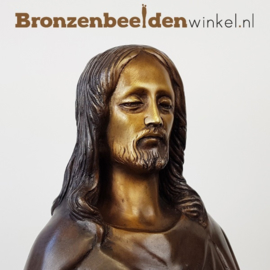 NR 6 | Communie cadeau ''Bronzen Jezus Christus beeld'' BBW791br