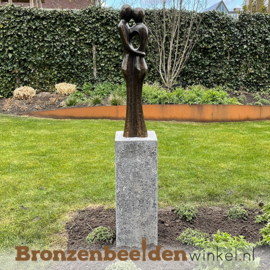 Bronzen liefdespaar tuinbeeld BBW0718br