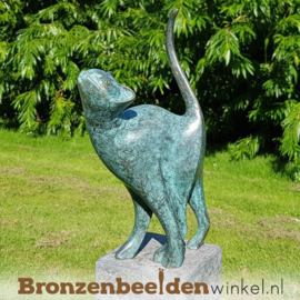 NR 6 | Cadeau vrouw 86 jaar ''Bronzen kat'' BBW1666br