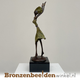 Afrikaans beeld "Blijdschap" 35 cm bbwST13GR35