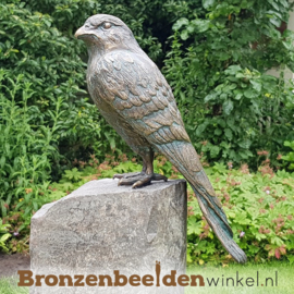 Vogel tuinbeeld van torenvalk op sokkel BBWR88462