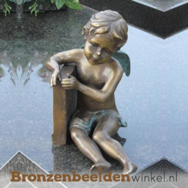 Bronzen grafsteen engel BBW1274br