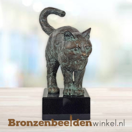 Kattenbeeldje op sokkel BBW37212