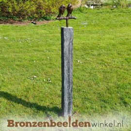 NR 16 | Tuinbeeld vogel paartje op sokkel BBWVMOS