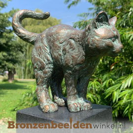 Bronzen kat beeld BBW37212