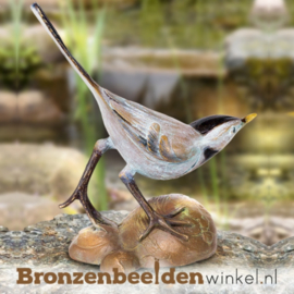Bronzen kwikstaart beeld BBW37051