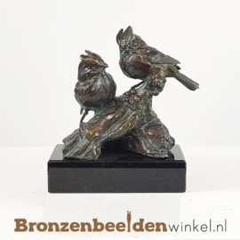 Twee vogelbeeldjes "De Kuifmeesjes" BBWR89056os