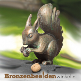 Bronzen eekhoorn beeld BBW37038