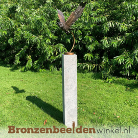 Bronzen beeld vliegende uil BBW2209br