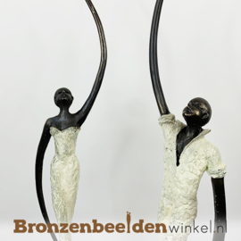 Kunst beeld "De zangeres" voor in huis BBW004br46