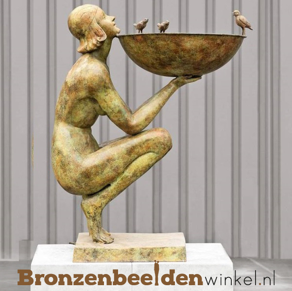 namens hemel punt Art deco fontein brons BBW75099 (Met GRATIS montage en plaatsing t.w.v. €  195,00: Ja, graag!,Met GRATIS onderhoudsset t.w.v. € 24,95: Ja, graag!) |  Fonteinen | Bronzen Beelden Winkel