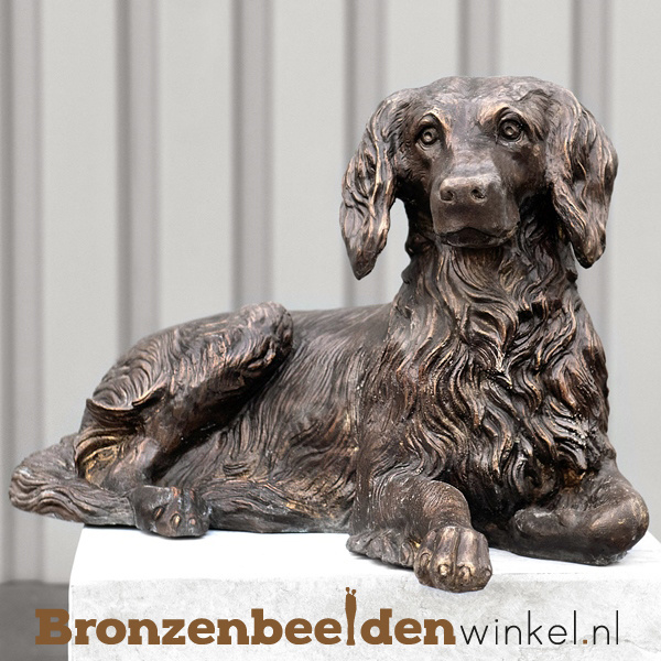 hond brons bestellen | Bronzen hondenbeeld huis tuin
