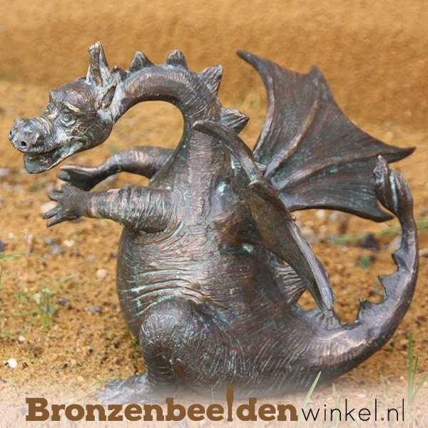 ᐅ Drakenbeelden van brons | Bronzen draken tuinbeeld
