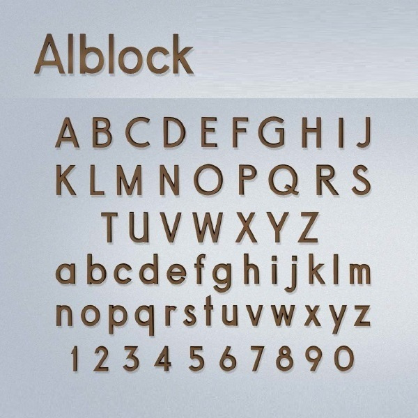 Losse letters Alblock Losse | Bronzen Beelden Winkel