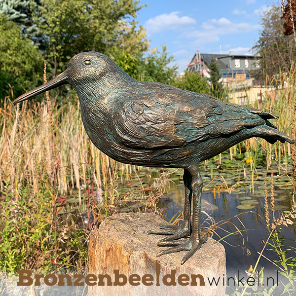 Beeld scholekster vogel in brons BBWR89031