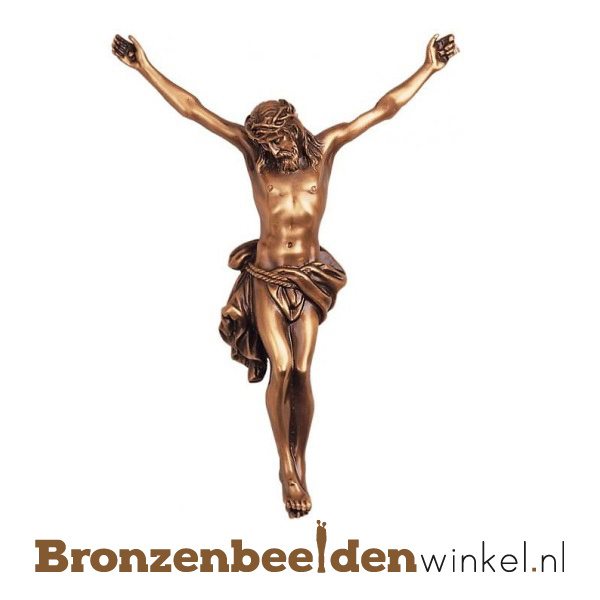 Beeld Jezus het kruis BBW88050 (Met GRATIS onderhoudsset t.w.v. € 24,95: Ja, graag!) | beelden | Bronzen Beelden Winkel