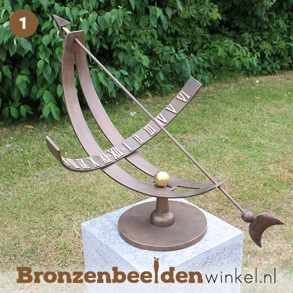 NR 1 | Bronzen beeld Rotterdam ''Equatoriale zonnewijzer'' BBW0386br