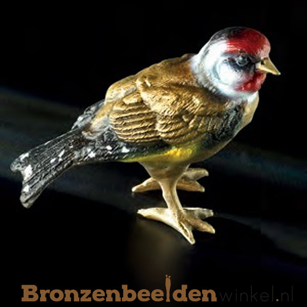 Bronzen vogeltje in kleur BBWF6528fa