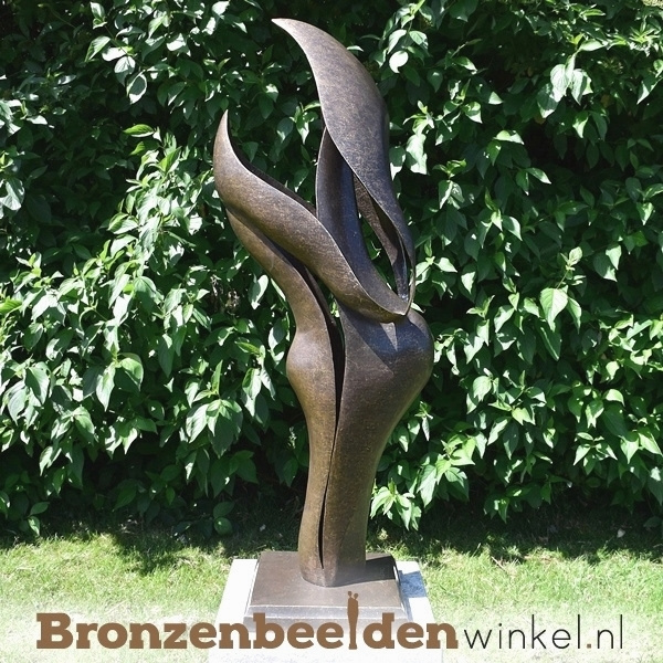 Verbinding Alert lood Grote beelden van brons in abstracte vorm voor in huis of tuin