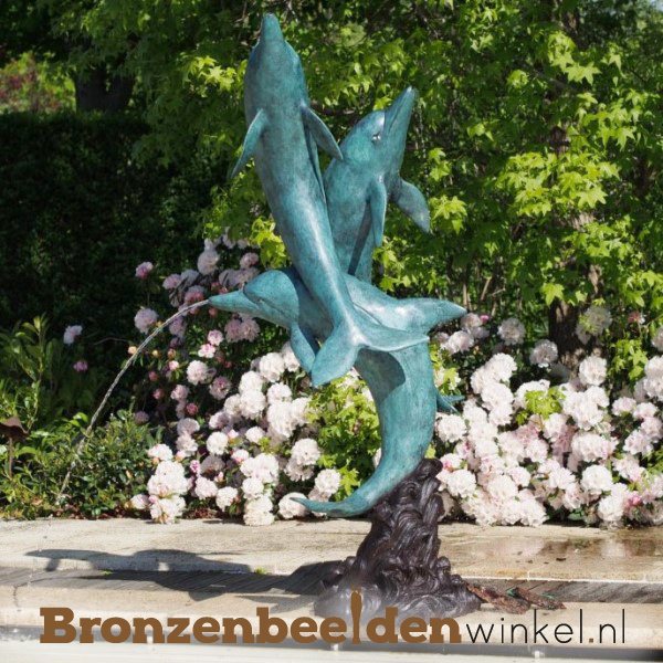 Dolfijnen beeld als fontein BBW28786