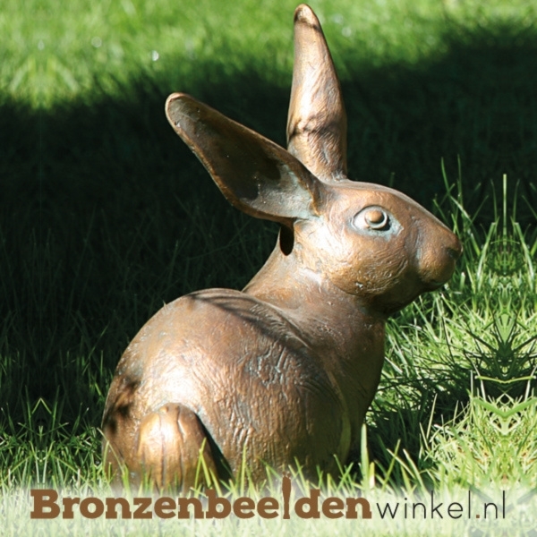 Vernederen krab lobby Bronzen konijnen en hazen beelden | Beeld konijn of haas