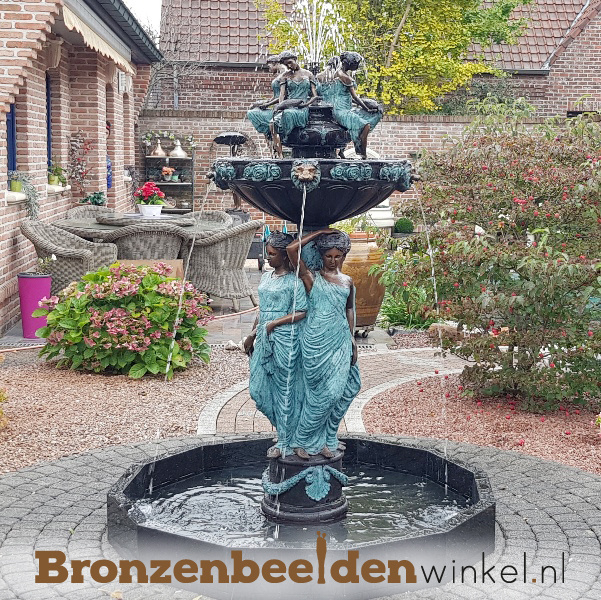 De eigenaar Tarief Interpretatief ᐅ Tuin fontein kopen van brons | Bronzen fonteinen beelden