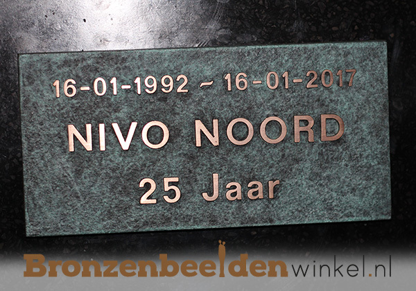 Bronzen plaquette laten maken