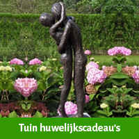 15 jarig huwelijk cadeau voor in de tuin