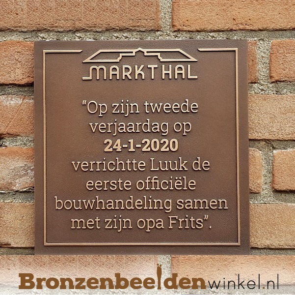 bronzen plaquette