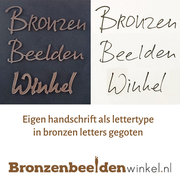 eigen handschrift als lettertype