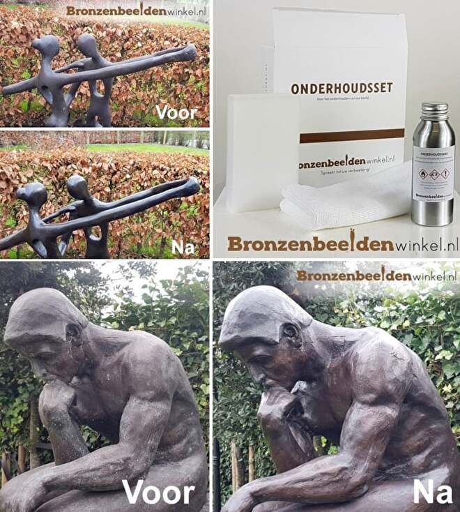 hoe lang gaan bronzen tuinbeelden mee