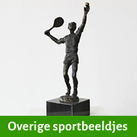 sportbeeldjes hockey, volleybal, tennis