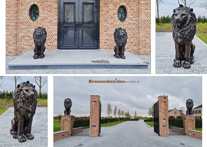 tuinbeeld leeuw
