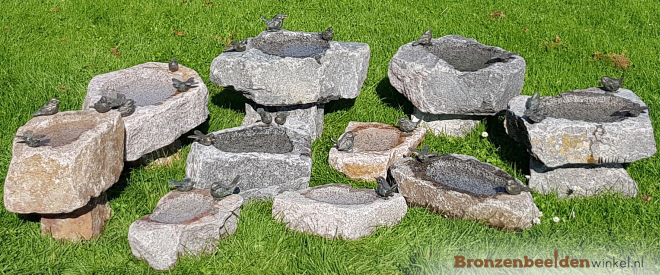 pad Goneryl supermarkt ᐅ Vogeldrinkbak voor buiten in de tuin van graniet met brons