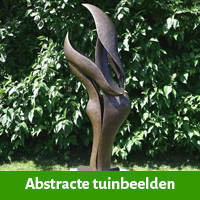Abstracte tuin sculpturen