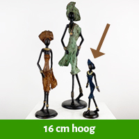 Afrikaanse beeldjes 16 cm hoog