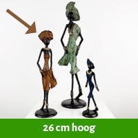 Afrikaanse beelden 26 cm hoog