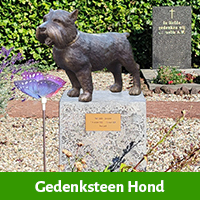 gedenksteen hond als herinnering