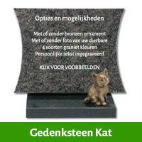 gedenksteen kat als herinnering