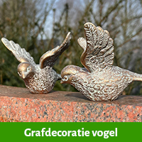 Grafdecoratie vogel | vogel voor grafsteen