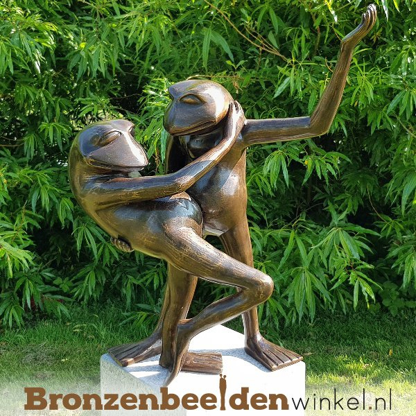 Asser verdwijnen Familielid ᐅ • Bronzen kikker beelden | Beeld kikker kopen van brons