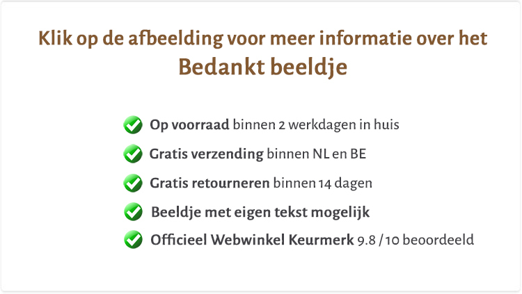 beeldjes om te bedanken